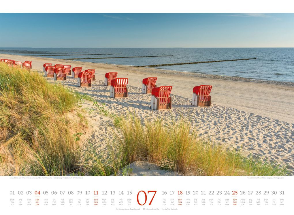 Weitere Ansicht: Tage am Meer Kalender 2027 | Ackermann Kunstverlag GmbH