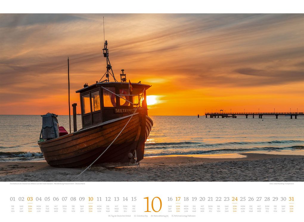 Weitere Ansicht: Tage am Meer Kalender 2027 | Ackermann Kunstverlag GmbH