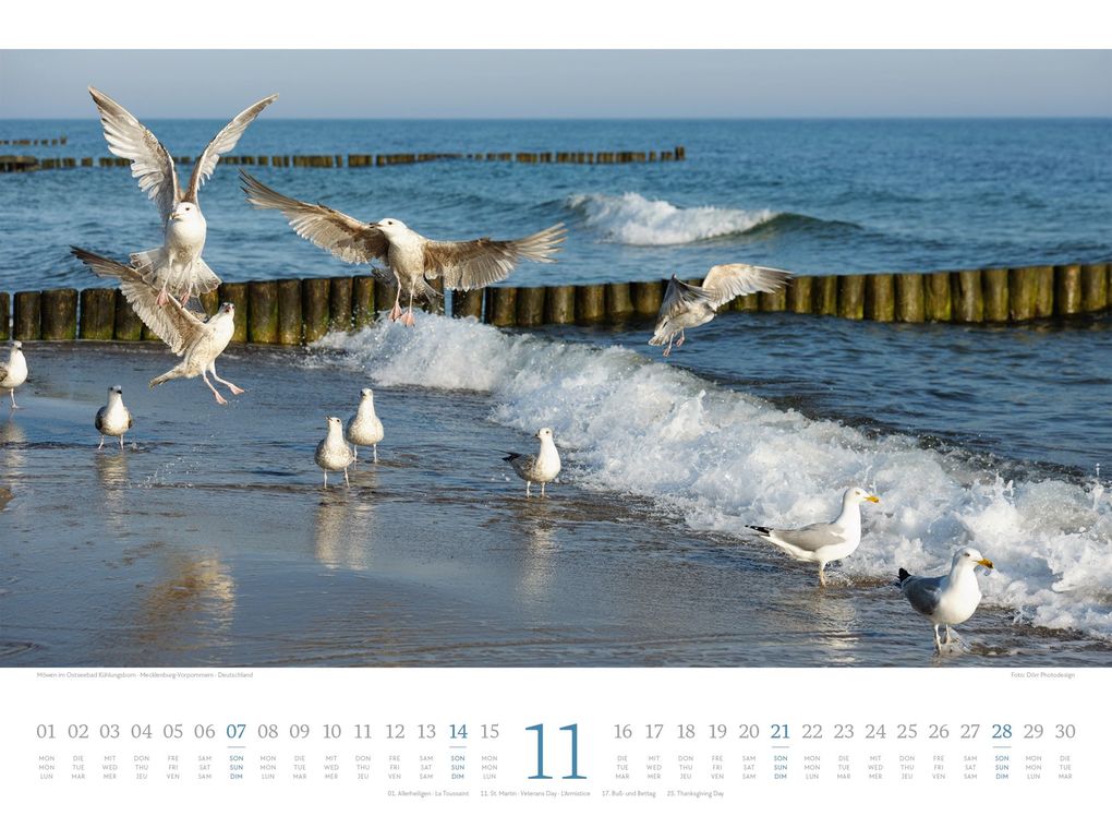 Weitere Ansicht: Tage am Meer Kalender 2027 | Ackermann Kunstverlag GmbH