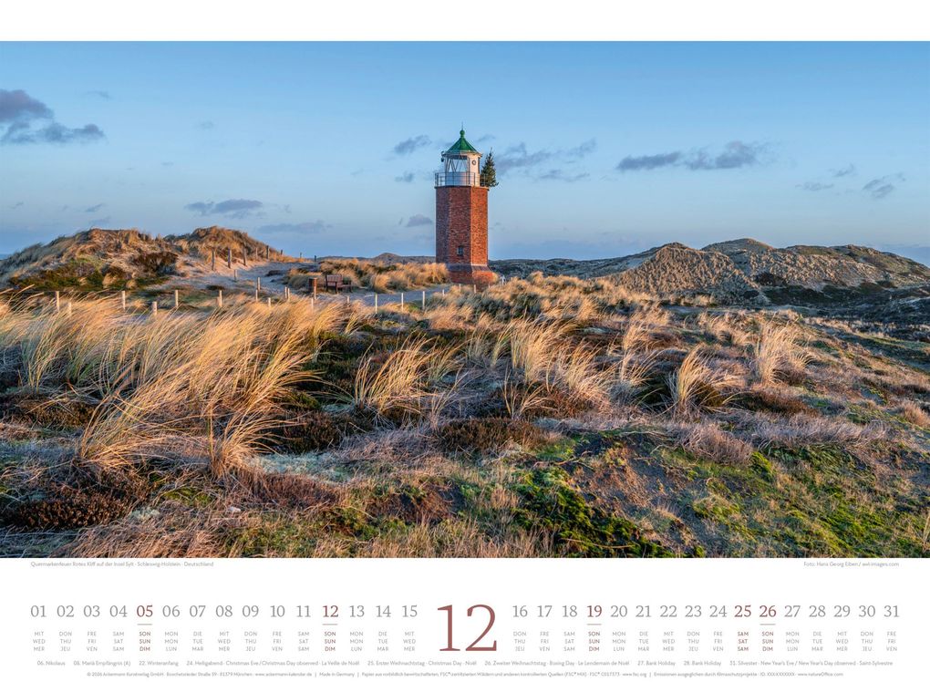 Weitere Ansicht: Tage am Meer Kalender 2027 | Ackermann Kunstverlag GmbH