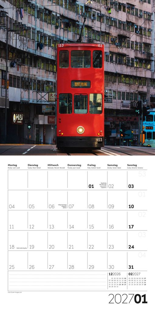 Weitere Ansicht: Die Farbe Rot Kalender 2027 - 30x30 - Art12 | Ackermann Kunstverlag GmbH
