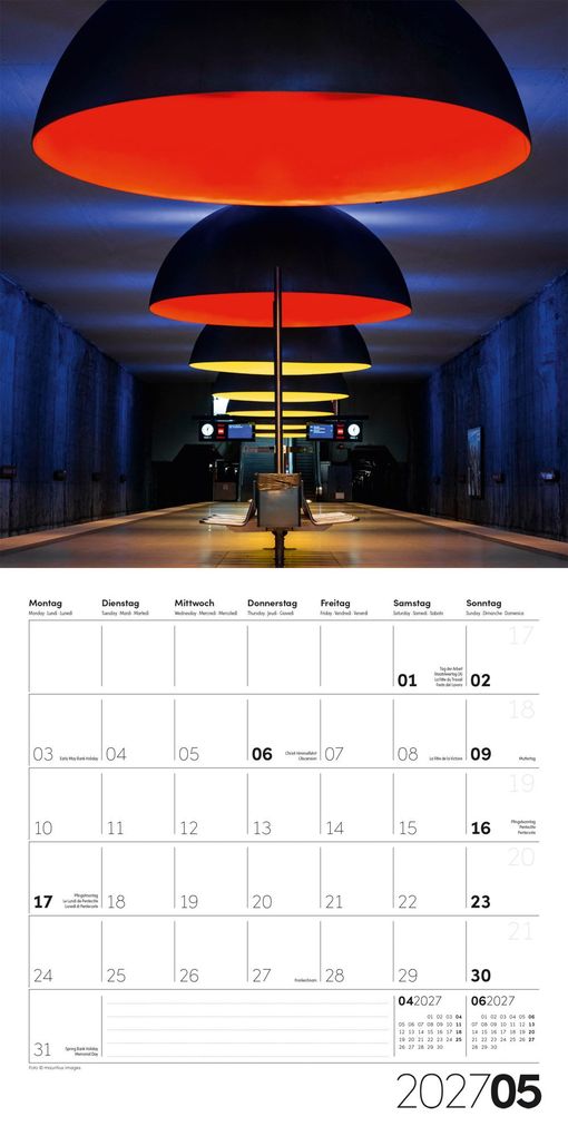Weitere Ansicht: Die Farbe Rot Kalender 2027 - 30x30 - Art12 | Ackermann Kunstverlag GmbH