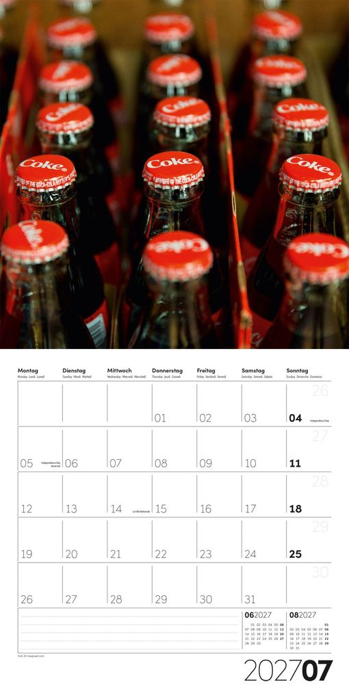 Weitere Ansicht: Die Farbe Rot Kalender 2027 - 30x30 - Art12 | Ackermann Kunstverlag GmbH