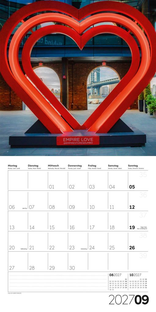 Weitere Ansicht: Die Farbe Rot Kalender 2027 - 30x30 - Art12 | Ackermann Kunstverlag GmbH