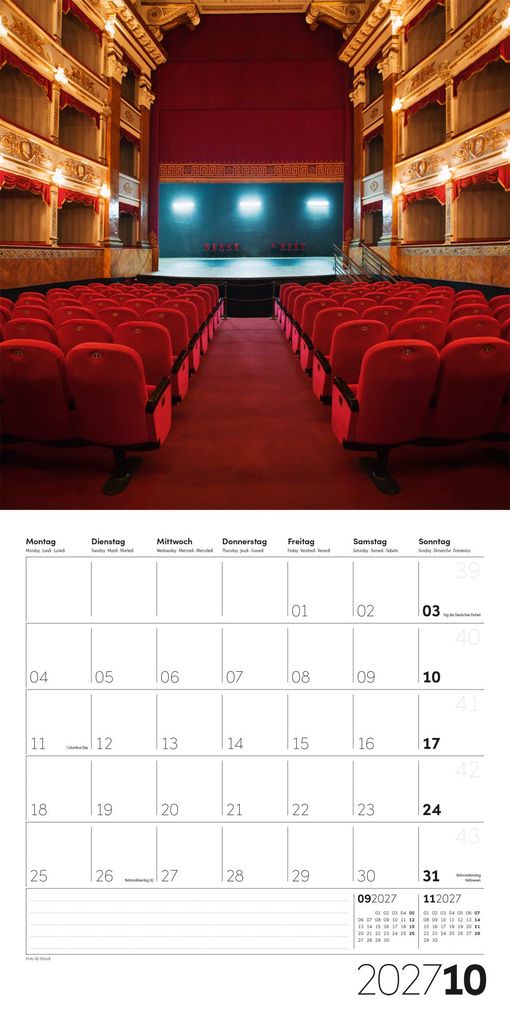 Weitere Ansicht: Die Farbe Rot Kalender 2027 - 30x30 - Art12 | Ackermann Kunstverlag GmbH