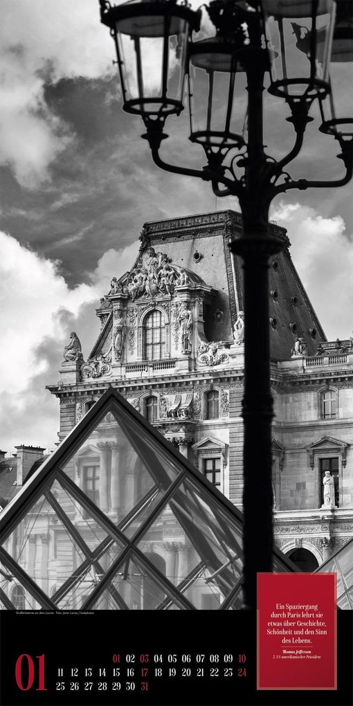 Weitere Ansicht: Paris, je t'aime Literatur-Kalender 2027 | Ackermann Kunstverlag GmbH