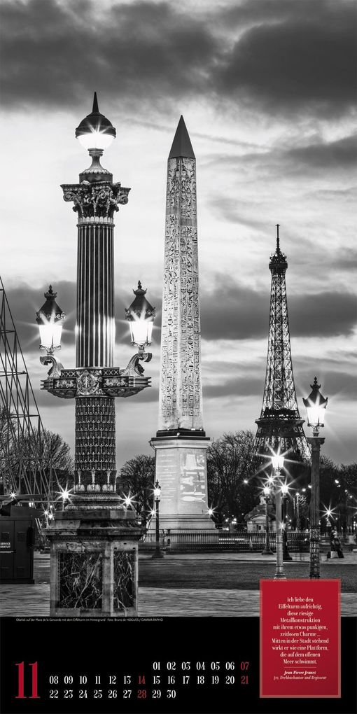 Weitere Ansicht: Paris, je t'aime Literatur-Kalender 2027 | Ackermann Kunstverlag GmbH