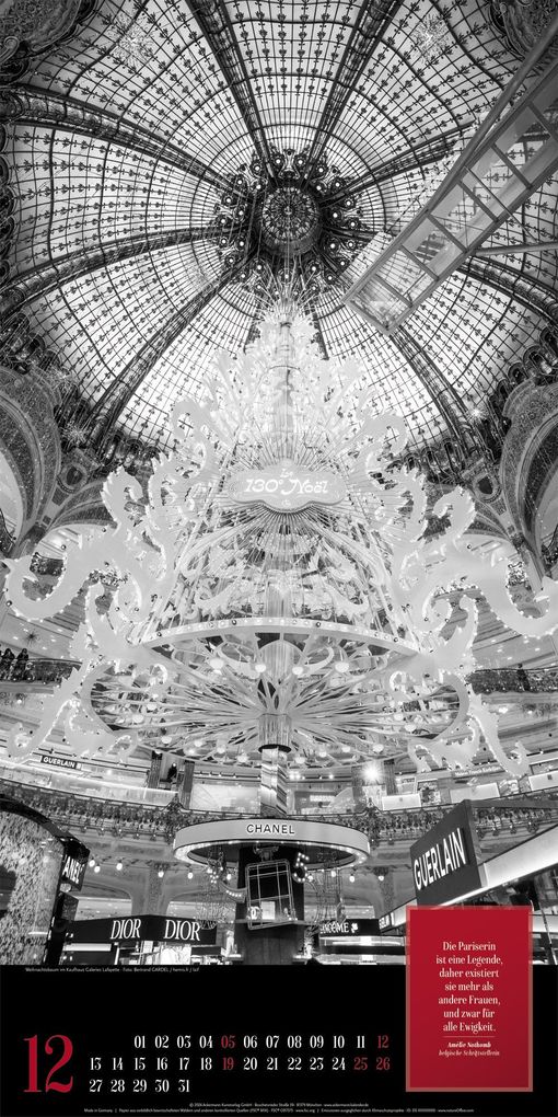 Weitere Ansicht: Paris, je t'aime Literatur-Kalender 2027 | Ackermann Kunstverlag GmbH