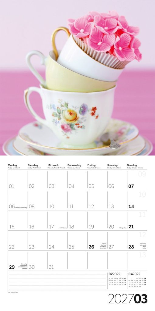 Weitere Ansicht: Die Farbe Pink Kalender 2027 - 30x30 - Art12 | Ackermann Kunstverlag GmbH