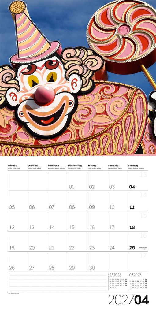 Weitere Ansicht: Die Farbe Pink Kalender 2027 - 30x30 - Art12 | Ackermann Kunstverlag GmbH