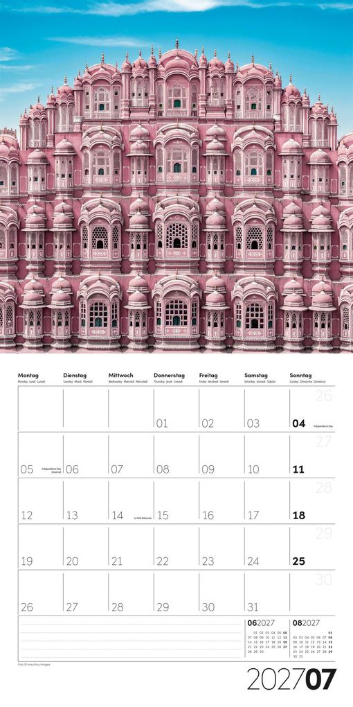 Weitere Ansicht: Die Farbe Pink Kalender 2027 - 30x30 - Art12 | Ackermann Kunstverlag GmbH