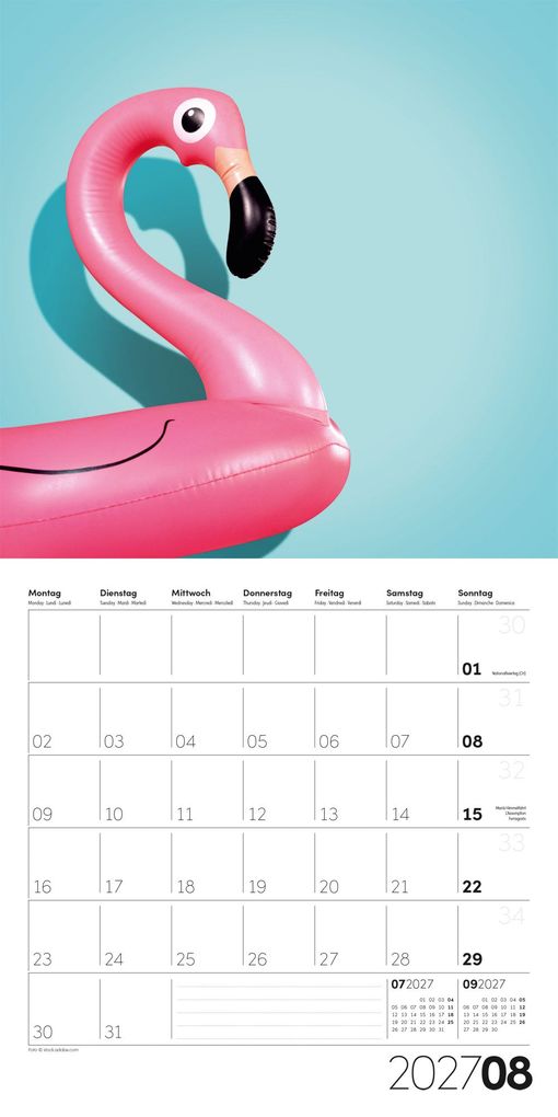 Weitere Ansicht: Die Farbe Pink Kalender 2027 - 30x30 - Art12 | Ackermann Kunstverlag GmbH