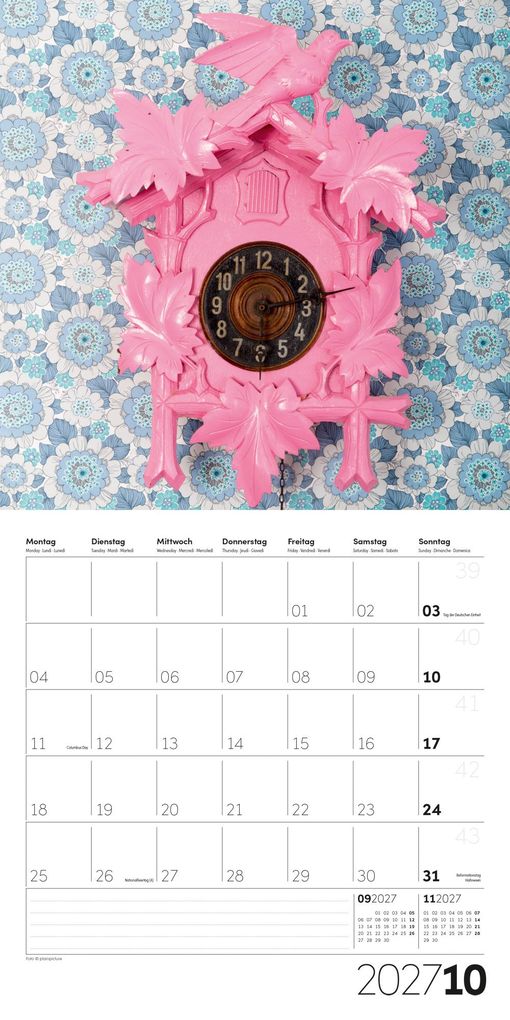 Weitere Ansicht: Die Farbe Pink Kalender 2027 - 30x30 - Art12 | Ackermann Kunstverlag GmbH