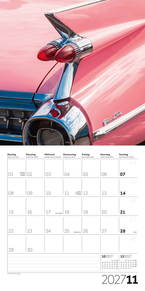 Weitere Ansicht: Die Farbe Pink Kalender 2027 - 30x30 - Art12 | Ackermann Kunstverlag GmbH