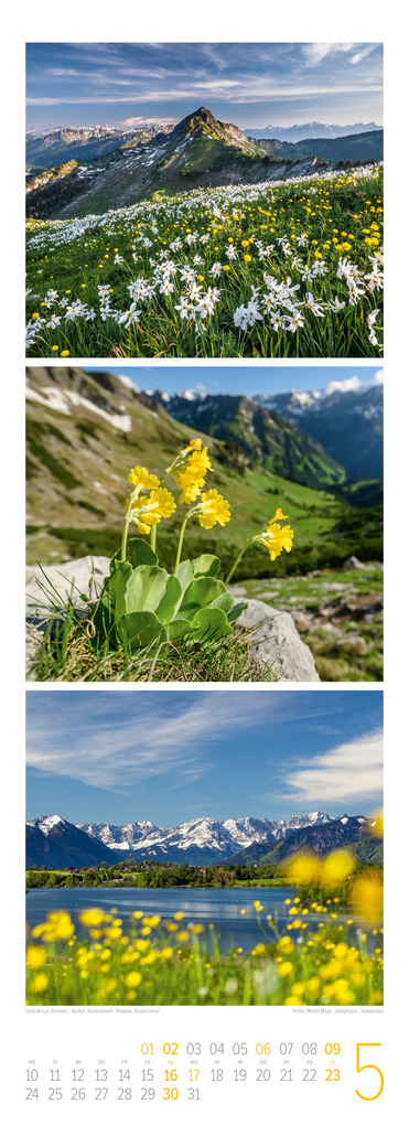 Weitere Ansicht: Bergzeit Triplet-Kalender 2027 | Ackermann Kunstverlag GmbH