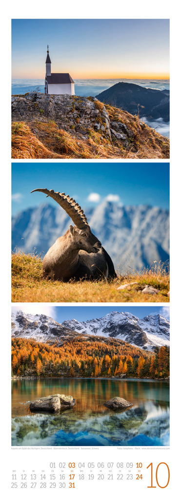 Weitere Ansicht: Bergzeit Triplet-Kalender 2027 | Ackermann Kunstverlag GmbH