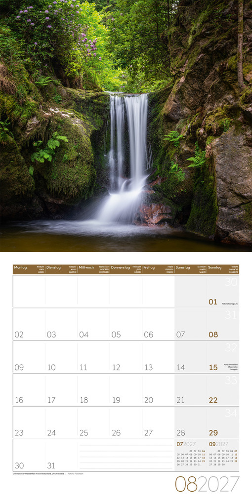 Weitere Ansicht: Zauber des Waldes Kalender 2027 - 30x30 - Art12 | Ackermann Kunstverlag GmbH
