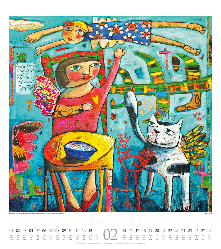 Weitere Ansicht: Naive Malerei Kalender 2027 | Ackermann Kunstverlag GmbH