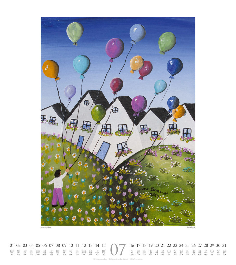 Weitere Ansicht: Naive Malerei Kalender 2027 | Ackermann Kunstverlag GmbH