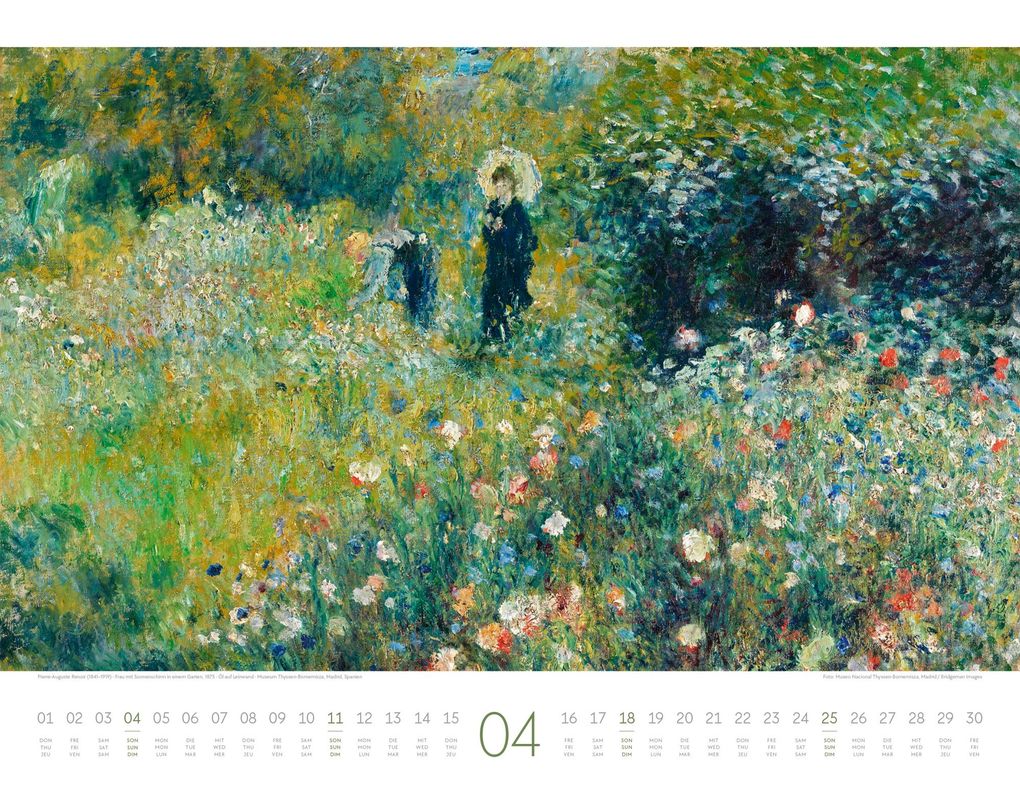 Weitere Ansicht: Kunstwerk Garten Kalender 2027 | Ackermann Kunstverlag GmbH