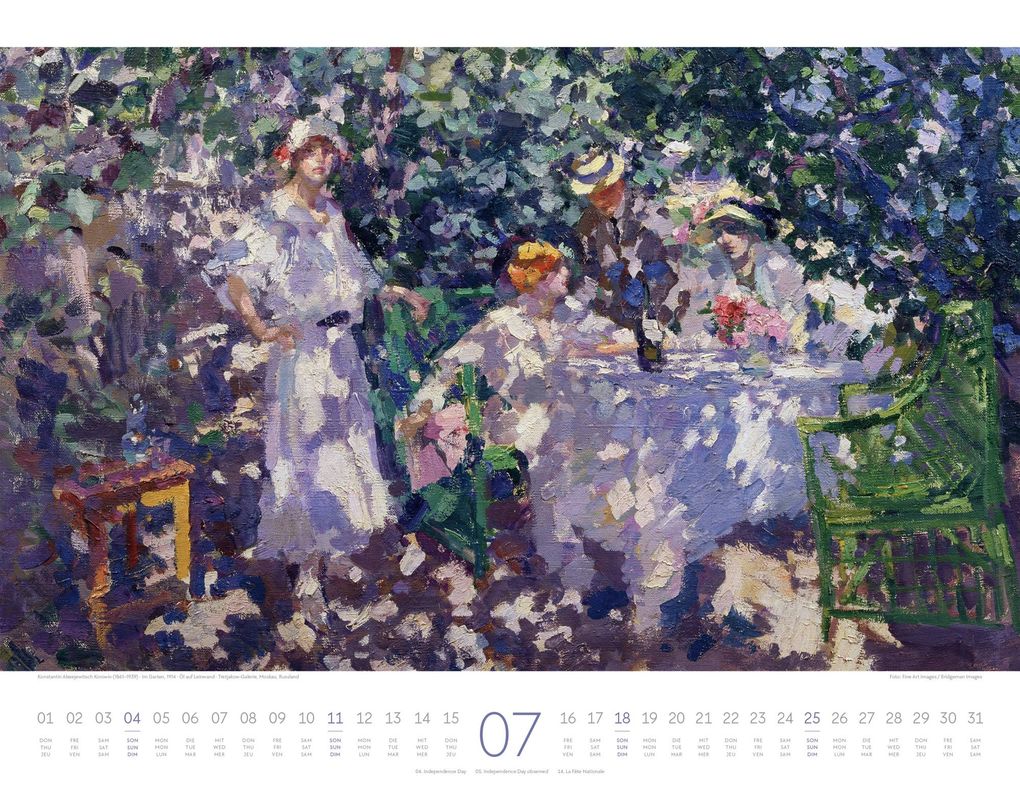 Weitere Ansicht: Kunstwerk Garten Kalender 2027 | Ackermann Kunstverlag GmbH