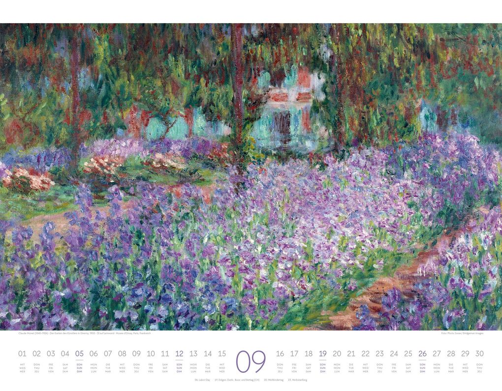 Weitere Ansicht: Kunstwerk Garten Kalender 2027 | Ackermann Kunstverlag GmbH