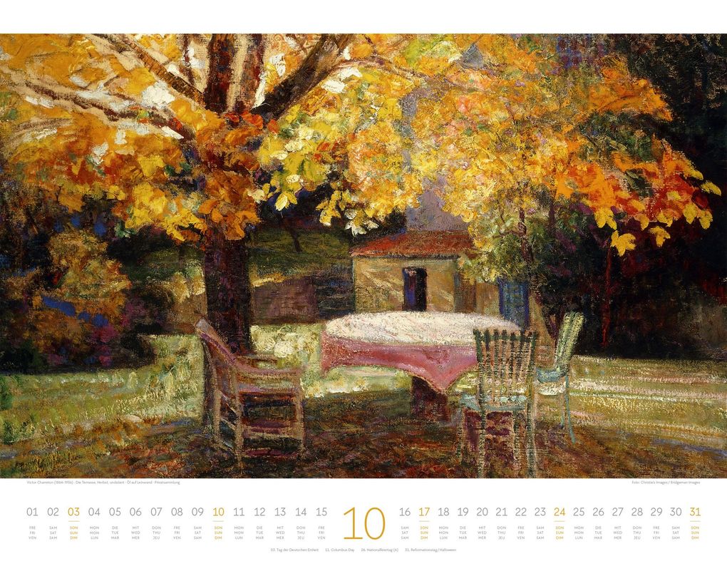 Weitere Ansicht: Kunstwerk Garten Kalender 2027 | Ackermann Kunstverlag GmbH