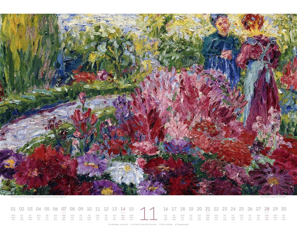 Weitere Ansicht: Kunstwerk Garten Kalender 2027 | Ackermann Kunstverlag GmbH