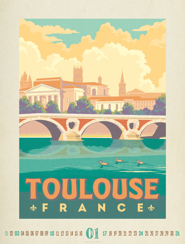 Weitere Ansicht: Travel Time Plakate-Kalender 2027 | Ackermann Kunstverlag GmbH