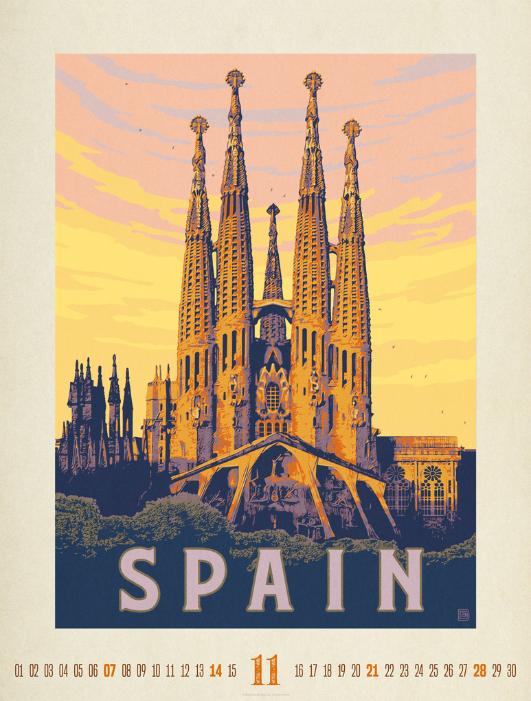 Weitere Ansicht: Travel Time Plakate-Kalender 2027 | Ackermann Kunstverlag GmbH