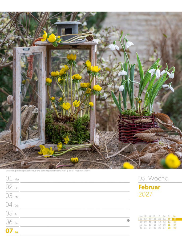 Weitere Ansicht: Gartenglück Wochenplaner Kalender 2027 | Ackermann Kunstverlag GmbH
