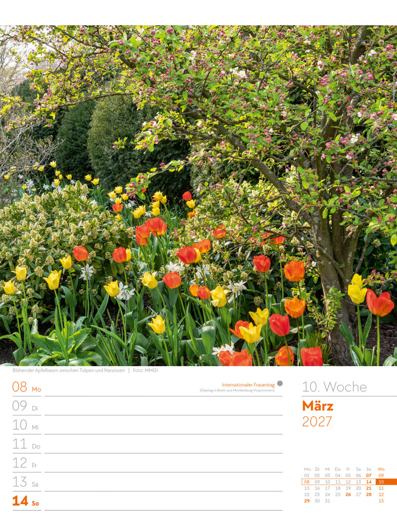 Weitere Ansicht: Gartenglück Wochenplaner Kalender 2027 | Ackermann Kunstverlag GmbH