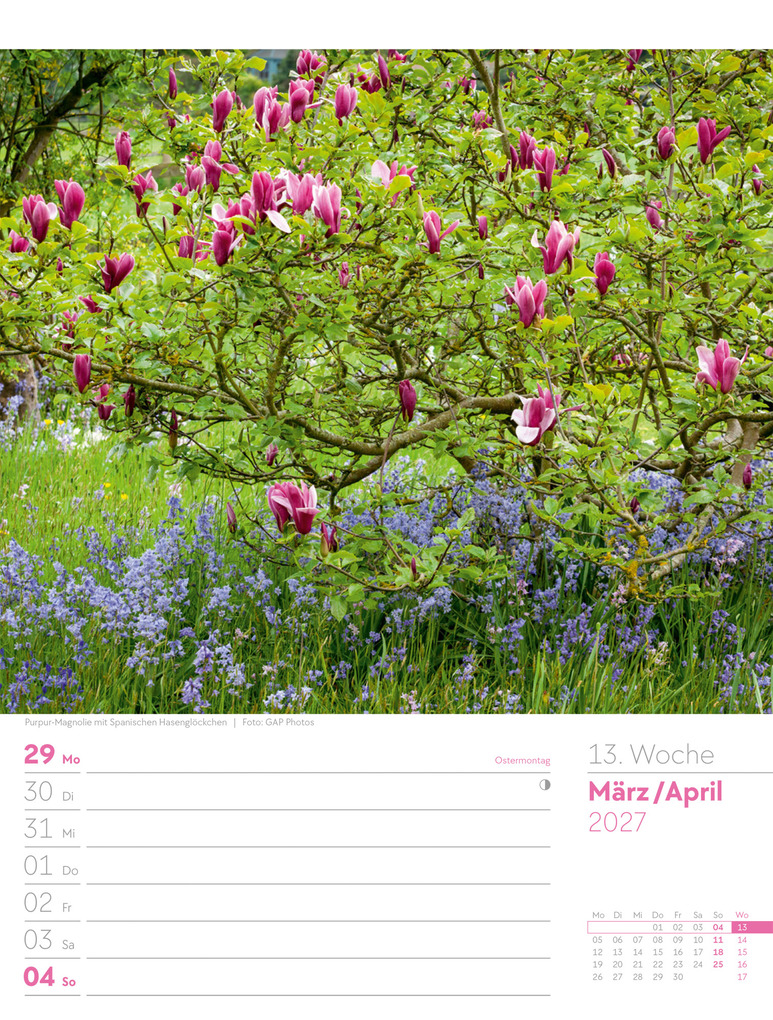 Weitere Ansicht: Gartenglück Wochenplaner Kalender 2027 | Ackermann Kunstverlag GmbH