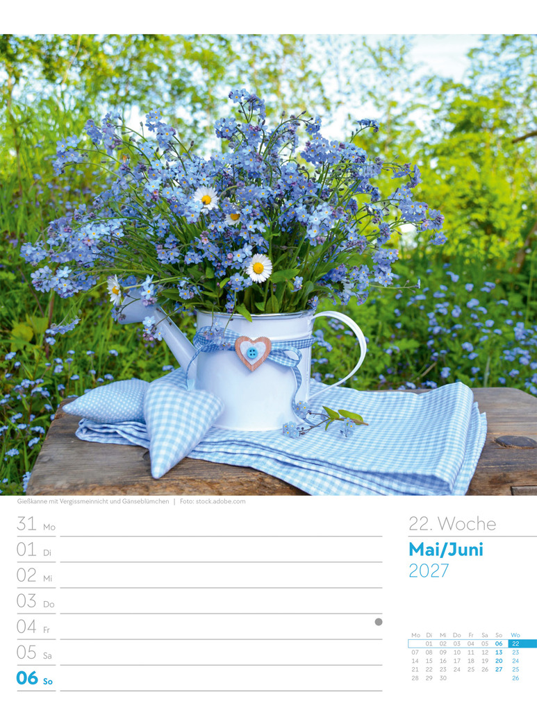 Weitere Ansicht: Gartenglück Wochenplaner Kalender 2027 | Ackermann Kunstverlag GmbH