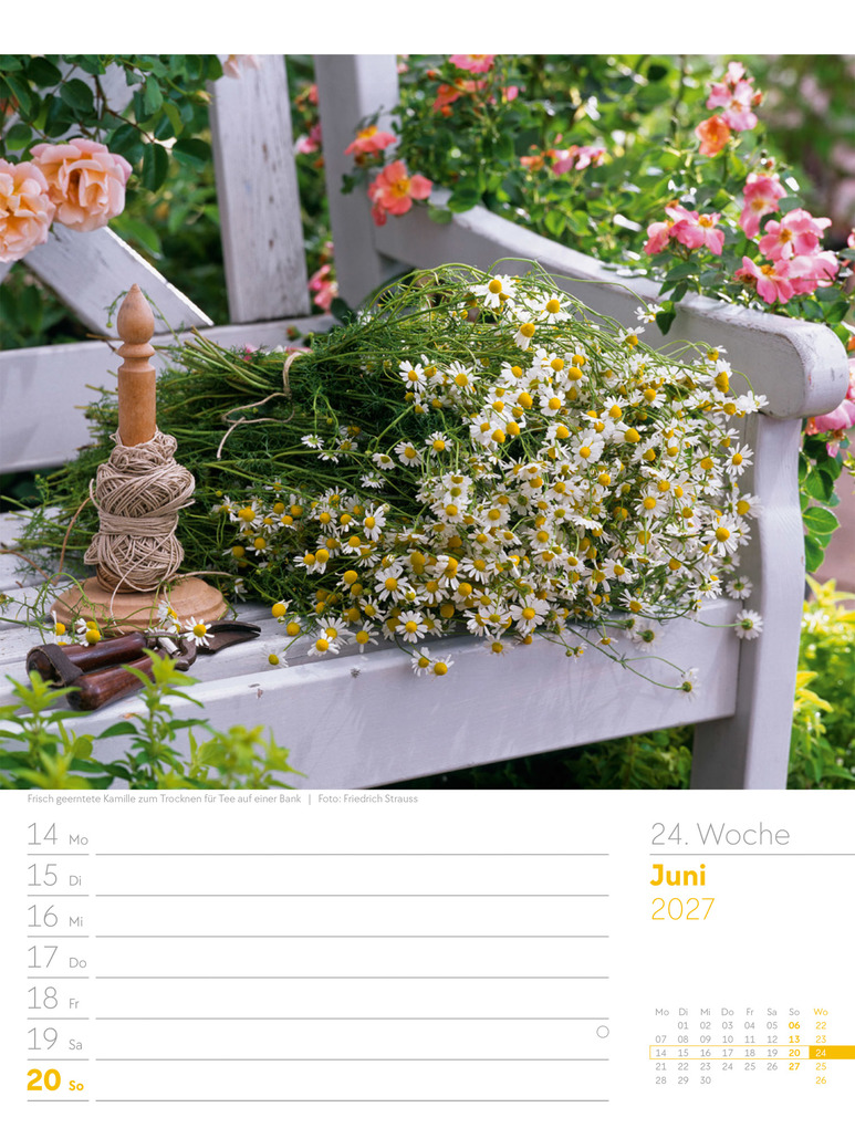 Weitere Ansicht: Gartenglück Wochenplaner Kalender 2027 | Ackermann Kunstverlag GmbH