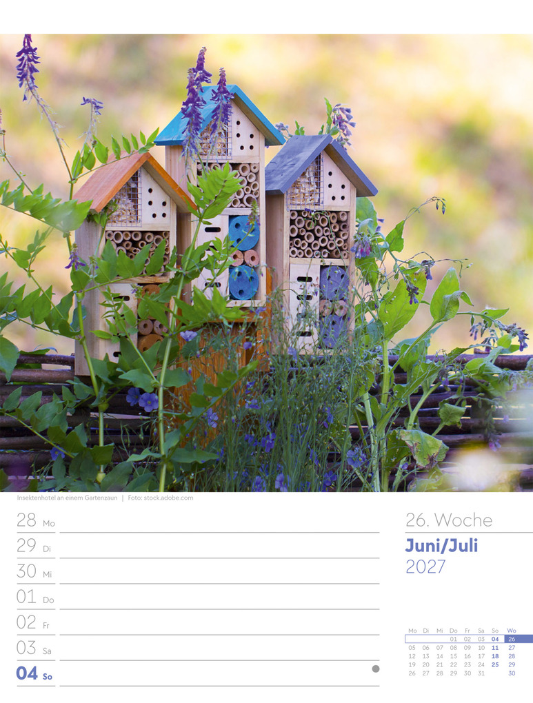 Weitere Ansicht: Gartenglück Wochenplaner Kalender 2027 | Ackermann Kunstverlag GmbH
