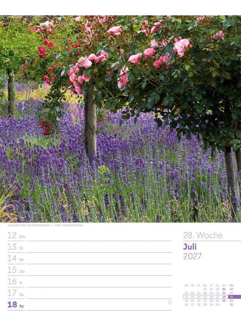 Weitere Ansicht: Gartenglück Wochenplaner Kalender 2027 | Ackermann Kunstverlag GmbH
