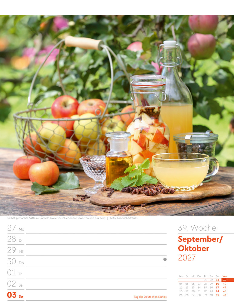 Weitere Ansicht: Gartenglück Wochenplaner Kalender 2027 | Ackermann Kunstverlag GmbH