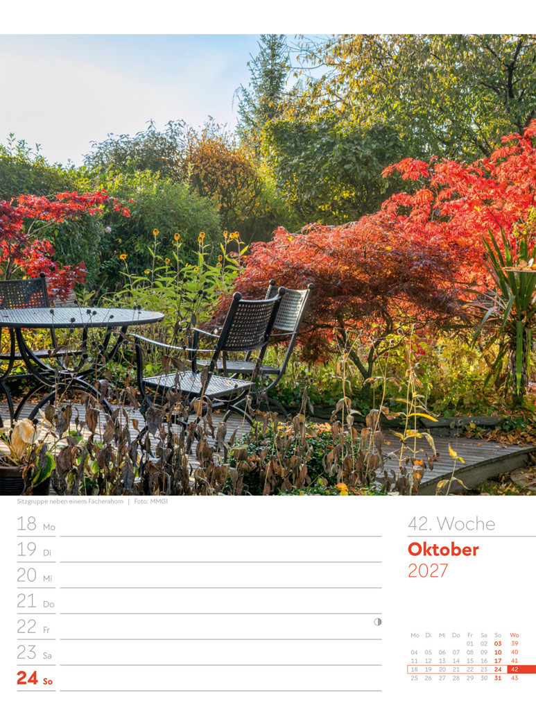 Weitere Ansicht: Gartenglück Wochenplaner Kalender 2027 | Ackermann Kunstverlag GmbH