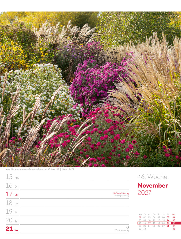 Weitere Ansicht: Gartenglück Wochenplaner Kalender 2027 | Ackermann Kunstverlag GmbH