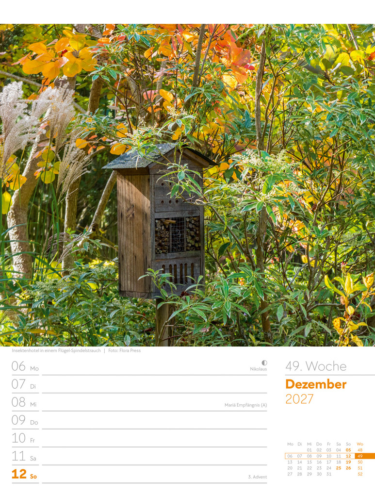 Weitere Ansicht: Gartenglück Wochenplaner Kalender 2027 | Ackermann Kunstverlag GmbH
