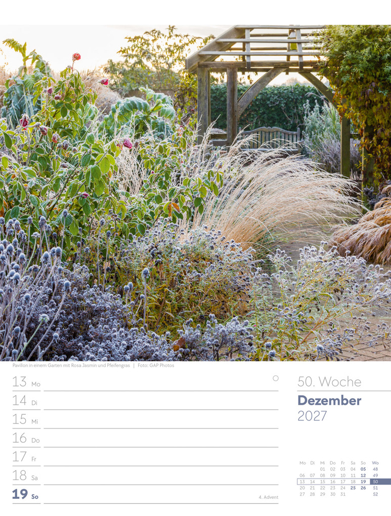 Weitere Ansicht: Gartenglück Wochenplaner Kalender 2027 | Ackermann Kunstverlag GmbH