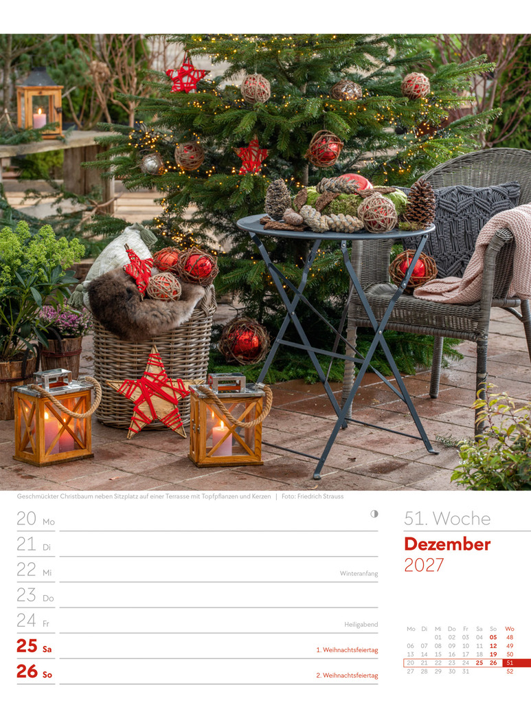 Weitere Ansicht: Gartenglück Wochenplaner Kalender 2027 | Ackermann Kunstverlag GmbH