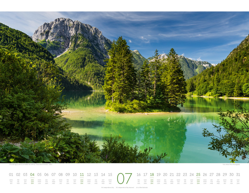 Weitere Ansicht: Naturparadies Alpen Kalender 2027 | Ackermann Kunstverlag GmbH