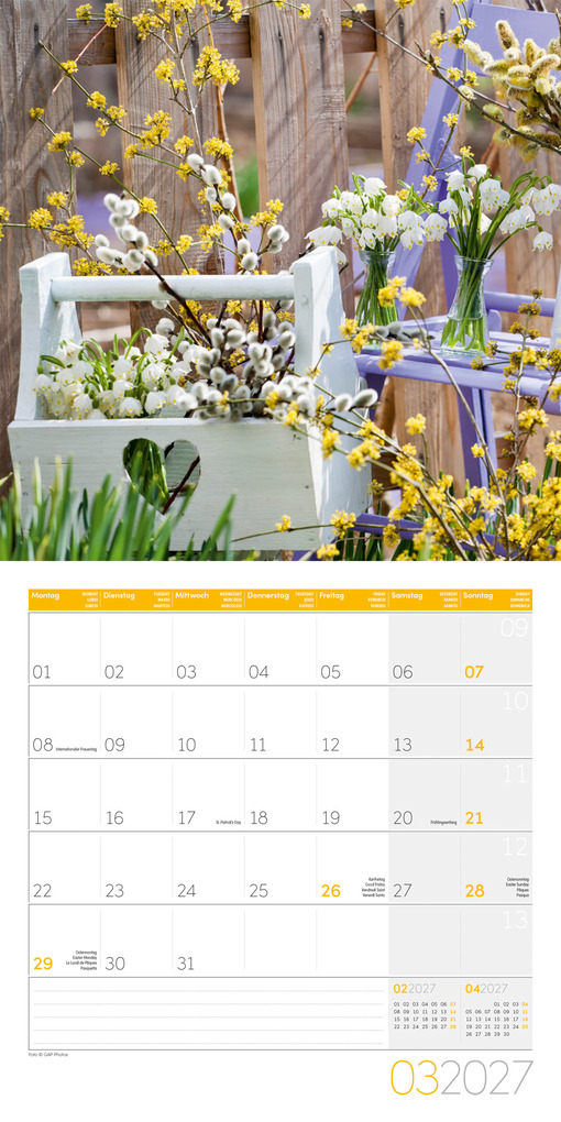 Weitere Ansicht: Blumenzauber Kalender 2027 - 30x30 - Art12 | Ackermann Kunstverlag GmbH