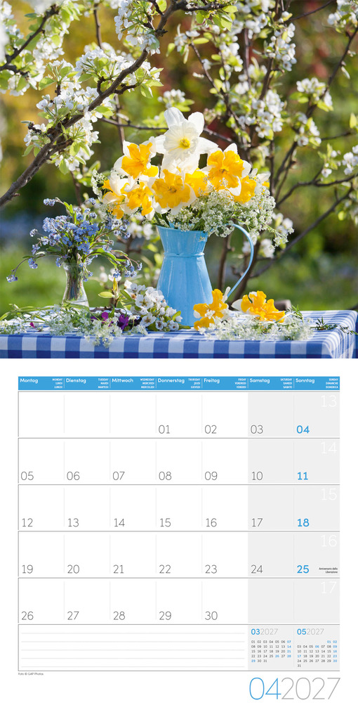 Weitere Ansicht: Blumenzauber Kalender 2027 - 30x30 - Art12 | Ackermann Kunstverlag GmbH