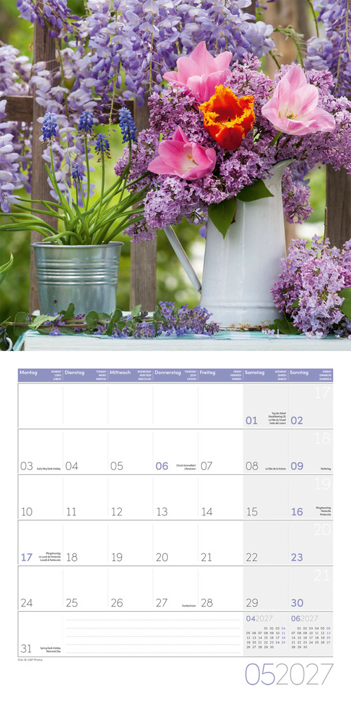 Weitere Ansicht: Blumenzauber Kalender 2027 - 30x30 - Art12 | Ackermann Kunstverlag GmbH