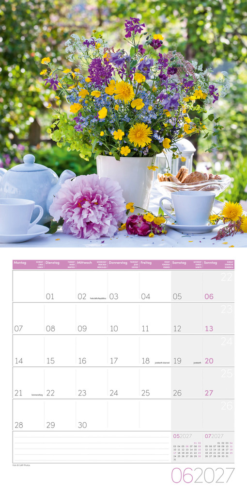 Weitere Ansicht: Blumenzauber Kalender 2027 - 30x30 - Art12 | Ackermann Kunstverlag GmbH