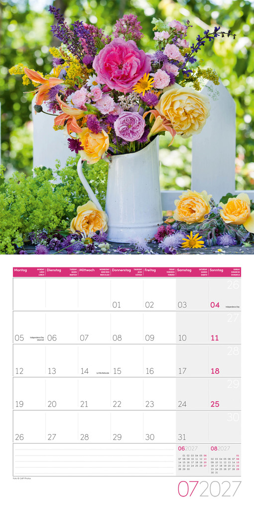 Weitere Ansicht: Blumenzauber Kalender 2027 - 30x30 - Art12 | Ackermann Kunstverlag GmbH