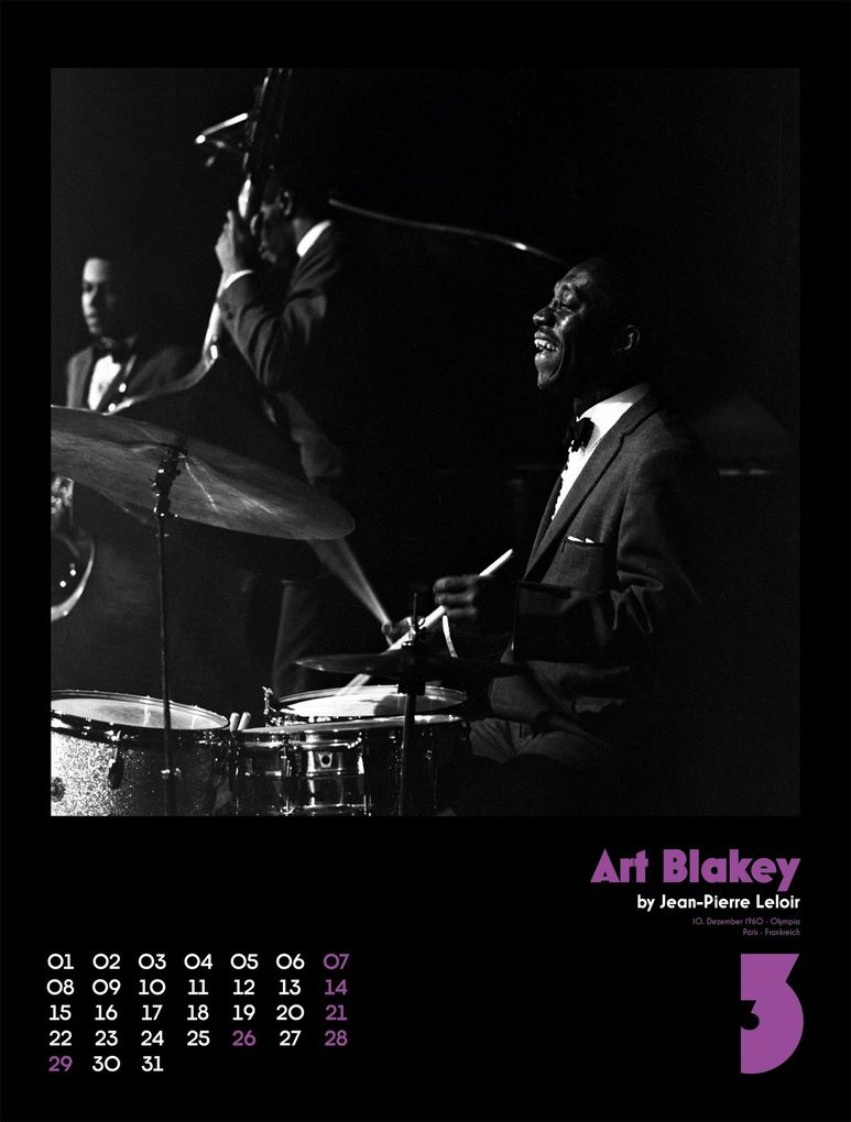 Weitere Ansicht: Jazz Kalender 2027 | Jean-Pierre Leloir, Ackermann Kunstverlag GmbH
